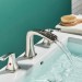 8 Inch Widespread Waterfall Bathroom Sink Faucet 3 Hole Vanity Mixer Brushed Nickel - view 7