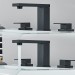 Widespread Bathroom Sink Faucet Black 2-Handle 3 Hole Vanity Basin Mixer W/Drain - view 6