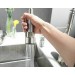 Kitchen Sink Faucet Stainless Steel Single Handle Pull Down Sprayer Swivel Mixer - view 10