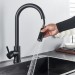 Touch Sensor Kitchen Sink Faucet Black Pull Down Sprayer Single Handle Mixer Tap - view 5