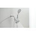 Chrome 4 Inch Round Shower Head With Handheld Spray 3-Way Rainfall Head Combo - view 3