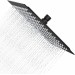 Black Rain Shower Head 16inch Square Overhead Sprayer Ultra Thin High Pressure - view 2