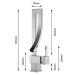 Brushed Nickel Waterfall Bathroom Sink Faucet Vanity Mixer 1 Hole Single Handle - view 8