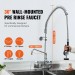 Commercial Pre-rinse Faucet Wall Mount Kitchen Sink Faucet 36" W/ Sprayer - view 3