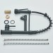 Black LED Kitchen Faucet Single Handle Swivel Sink Faucet With Pull Down Spray - view 16