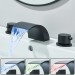 LED Waterfall Bathroom Sink Faucet 3Hole Vanity Mixer 2 Handle Widespread Faucet - view 13