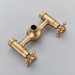 Antique Brass Shower Faucet System Wall Mount Rain Shower Head Combo Mixer Taps - view 9