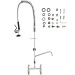 44" Commercial Pre Rinse Faucet Deck Mount Kitchen Sink Faucet W/ Sprayer - view 9