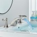 LED Waterfall Bathroom Faucet 3 Holes Sink Vanity Faucet 2-Handle With Drain - view 7