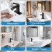Black Modern Waterfall Bathroom Sink Vanity Faucet Single Handle Taps With Drain - view 6