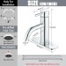 Chrome Bathroom Faucet Single Handle Sink Vanity Mixer Taps With Pop-up Drain - view 9