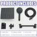 Black 10inch Rain Shower Head With Hand Spray Combo High Pressure Adjustable Arm - view 14