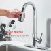 Chrome Kitchen Sink Faucet Pull Down Sprayer Single Handle Swivel Mixer Faucet - view 5