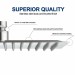 Chrome 12" Rain Shower Head High Flow Large Square Showerhead Stainless Steel - view 4
