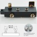 Black&Gold Shower Faucet Set 8in Rainfall Shower Head Exposed Shower System Kit - view 9