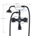 Oil Rubbed Bronze Clawfoot Tub Faucet With Hand Shower Wall Mount Bathtub Filler - view 5