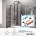 Oil Rubbed Bronze Shower Faucet System Set 8” Rainfall Shower Head Combo Mixer - view 4