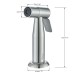 Brushed Nickel Kitchen Faucet 2Handle 4 Hole Sink Mixer Faucet With Side Sprayer - view 12