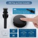 Black Bathroom Sink Faucet Single Handle Lavatory Vanity Mixer Taps With Drain - view 9