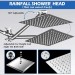 Chrome 8"Rain Shower Head With Handheld Spray Combo High Pressure Adjustable Arm - view 11