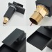 Matte Black LED Bathroom Sink Faucet 1 Hole Single Handle Basin Vanity Faucet - view 11