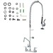 36" Commercial Pre-Rinse Faucet Wall Mount Kitchen Sink Faucet W/ Sprayer - view 9