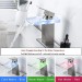 Brushed LED Waterfall Bathroom Sink Faucet Single Handle Glass Spout Mixer Tap - view 4