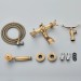 Antique Brass Clawfoot Tub Faucet Wall Mount Bathtub Filler Mixer W/Hand Shower - view 11