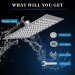 16 Inch Rain Shower Head Wall/Ceil Mounted Square Rainfall High Pressure Shower - view 8