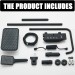 Exposed Bathroom Shower Faucet Set Shower Fixture Rainfall Shower Head Kit Black - view 14