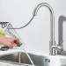 Touch Sensor Kitchen Faucet Pull Down Sprayer Swivel Sink Mixer Brushed Nickel - view 7
