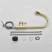Kitchen Sink Faucet Brushed Gold Pull Down Sprayer Single Handle Mixer W/Cover - view 9