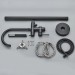 Matte Black Bathtub Faucet Freestanding Tub Filler Faucet With Handheld Shower - view 12
