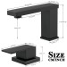 Widespread Bathroom Sink Faucet Black 2-Handle 3 Hole Vanity Basin Mixer W/Drain - view 8