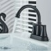 Matte Black Bathroom Sink Faucet 2 Handle 4 Inch Centerset Vanity Mixer Faucet - view 6