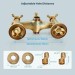 Antique Brass Clawfoot Tub Faucet Wall Mounted Bathtub Filler Tap Hand Shower - view 12