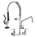 21" Pre Rinse Faucet Wall Mount Commercial Kitchen Faucet W/ Sprayer Hose - view 11