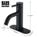Black Bathroom Sink Faucet 1 Or 3 Hole Single Handle Vanity Faucet With Drain - view 8