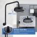 Matte Black Rainfall Bathroom Shower System Set Tub Filler Faucet W/Handshower - view 4