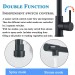 Matte Black Kitchen Faucet Pull Down Sprayer Swivel Single Handle Sink Mixer Tap - view 6