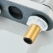 Brushed Nickel Bathroom Sink Faucet 3Hole 4in Centerset Vanity Mixer With Drain - view 12