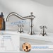 8 Inch Widespread Bathroom Faucet Brushed Nickel 2 Handle 3 Hole Vanity Sink Tap - view 9