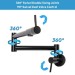 Stainless Stretchable Double Joint Swing Arm Pot Filler Rotatable Wall Faucet - view 3