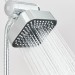 Chrome High Pressure 4inch Rain Shower Head With Handheld Spray Combo Wall Mount - view 12