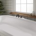 8" Widespread Bathroom Sink Faucet 3holes 2 Handle Waterfall Mixer W/Drain Black - view 9