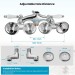 Chrome Clawfoot Tub Faucet Wall Mount Bathtub Filler Faucet With Hand Shower - view 5
