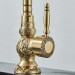 Antique Brass Kitchen Sink Faucet 1 Hole Single Handle 360° Swivel Mixer Taps - view 7