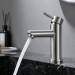 Bathroom Vessel Sink Faucet Tall Body Single Handle Brushed Nickel Sink Tap - view 6