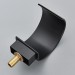 Matte Black 3 Holes Sink Faucet Waterfall Bathroom Basin Vanity Mixer 2 Handle - view 9