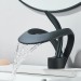 Matte Black Waterfall Bathroom Sink Faucet 1Hole Single Handle Vessel Vanity Tap - view 5